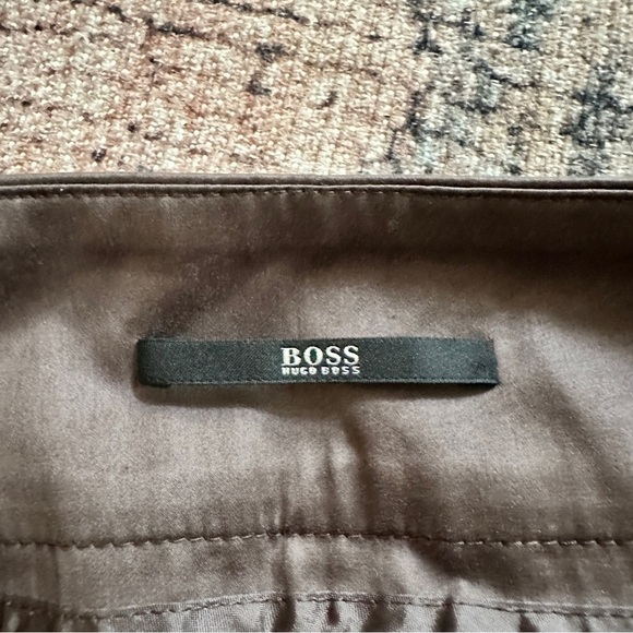 BOSS Hugo Boss Brown Wide Leg Dress Pants sz 12 - Picture 3 of 5